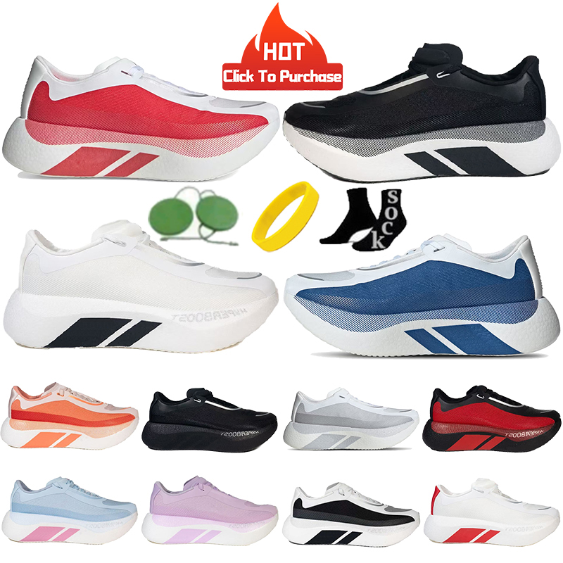2026 Hyperboost Edge Running Shoes Men Women Designer adadis Platform Sneakers White Pure Ruby TLight Solid Grey Black Carbon Mens Womens Sports Tra