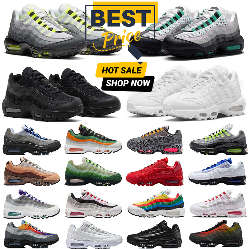 Designer Shoes Neon Triple Black White Total 90 Lumber Yard The Woods Hyper Turquoise Stadium Green Pencil Point 95 Sneakers 95s Trainers for men wo