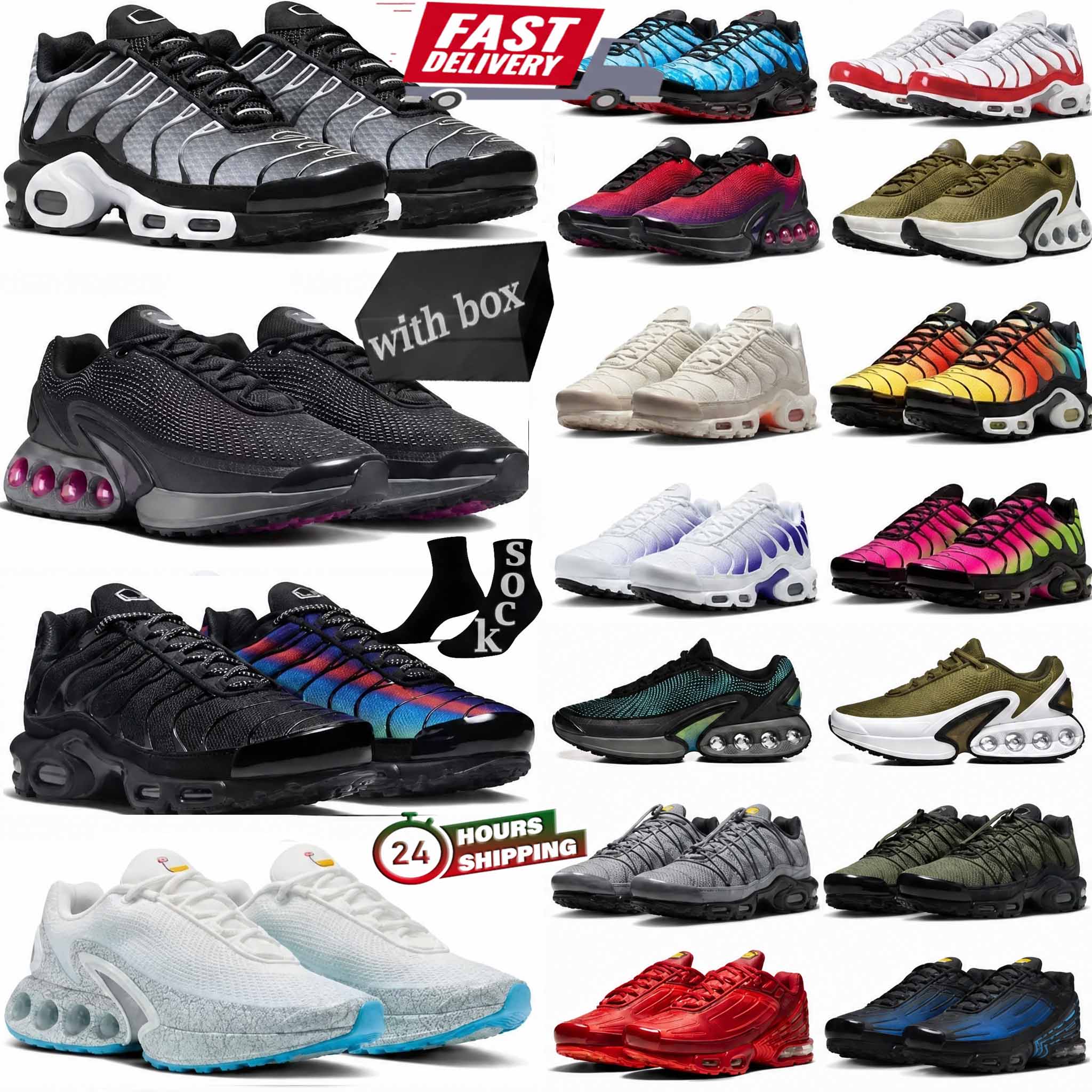 Designer Outdoor Running Shoes Mens Tn Sports Sneakers Triple White Tn Plus Sky Blue Honeydew Unity Gradient Tennis Burgundy Yellow Champagne Traine
