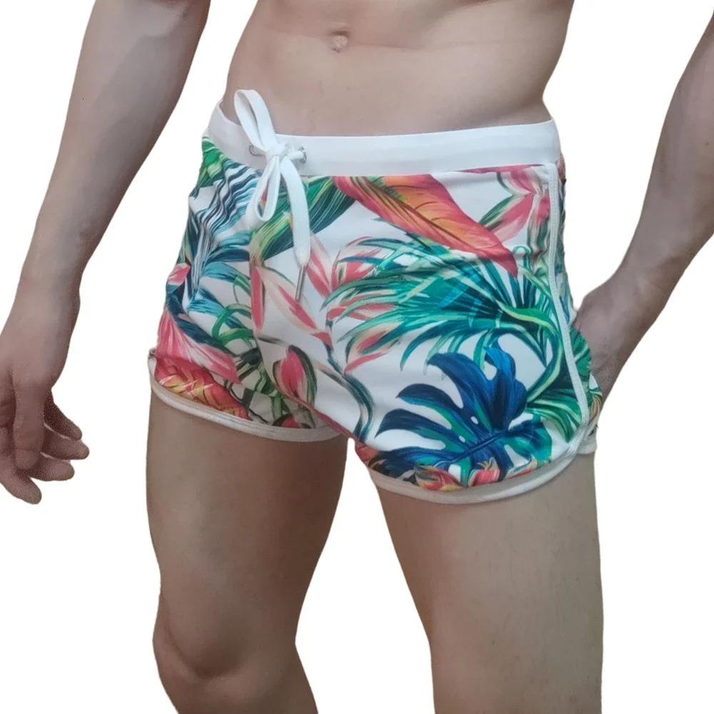 JOCKMAIL Print Mens Swimwear Trunks Sexy Beach Surfing Swim Suit Shorts Men Swimsuit Swimming Pants Nylon Ice Silk Home 260528BANJIA
