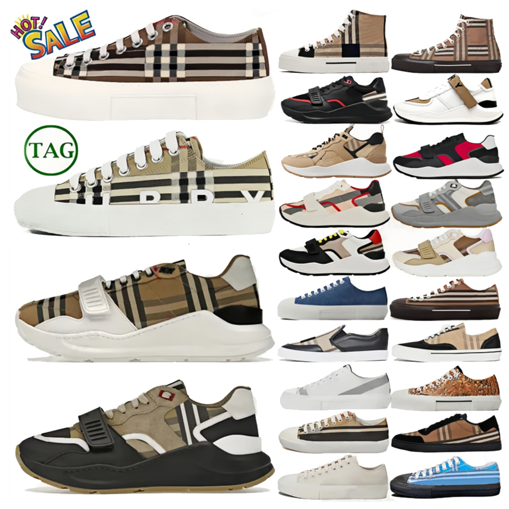 designer sneakers Vintage Ramsey Check shoes trainers Regis Cotton Suede Leather sneaker mens Archive Beige Birch Brown Soft Blue Chalkf