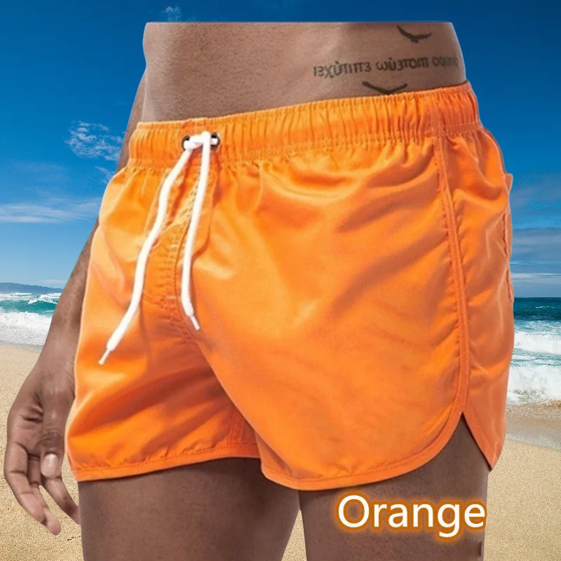 2024 Male Summer Mens Swimwear Shorts Beachwear Sexy Swim Trunks Men Swimsuit Low Waist Breathable Beach Wear Surf 260528BANJIA