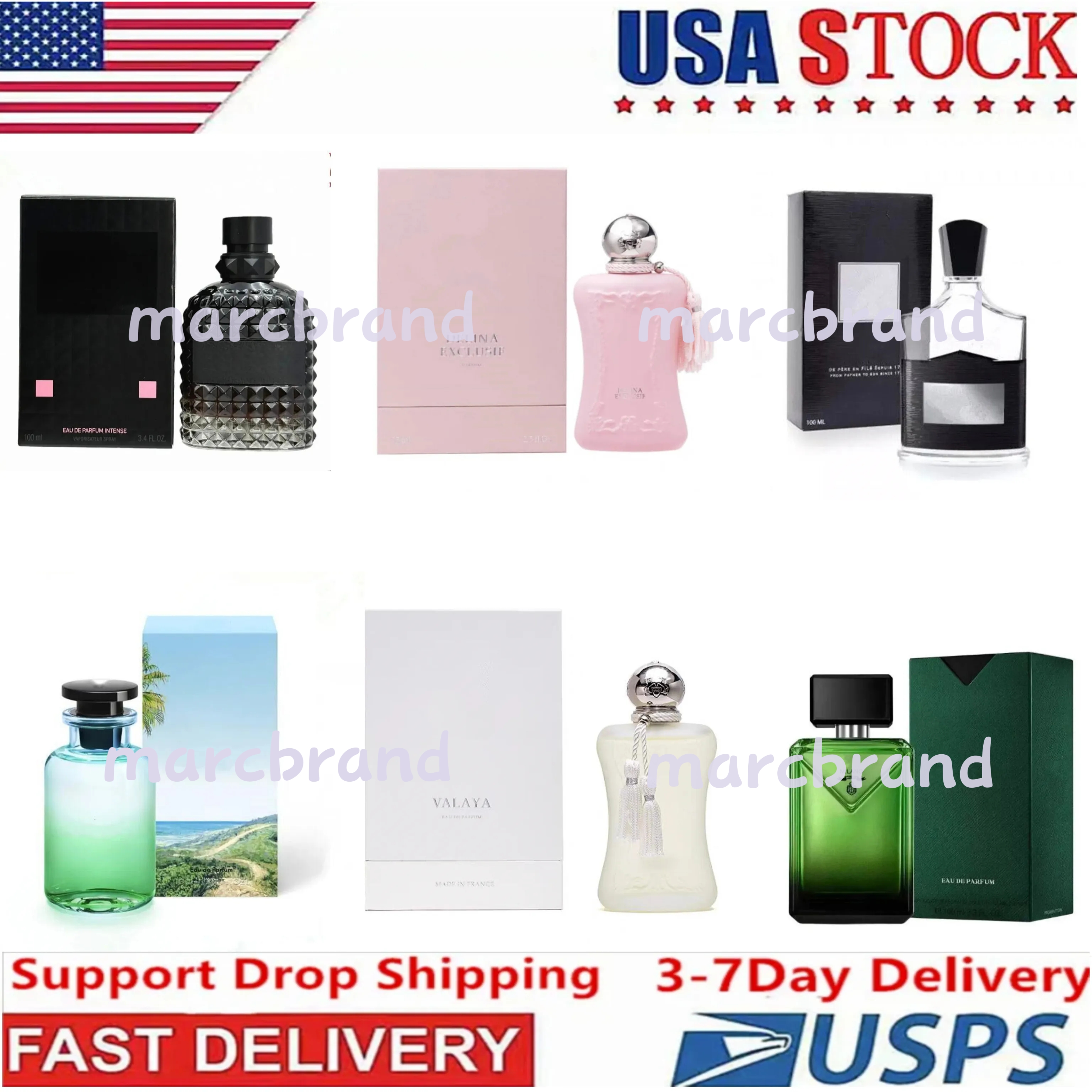 100ml Pacific Chill IMAGINATION Perfume 75ml DELINA VALAYA Perfume Eau De Parfum Men Women Cologne Spray Fast delivery High quality-image-992552168