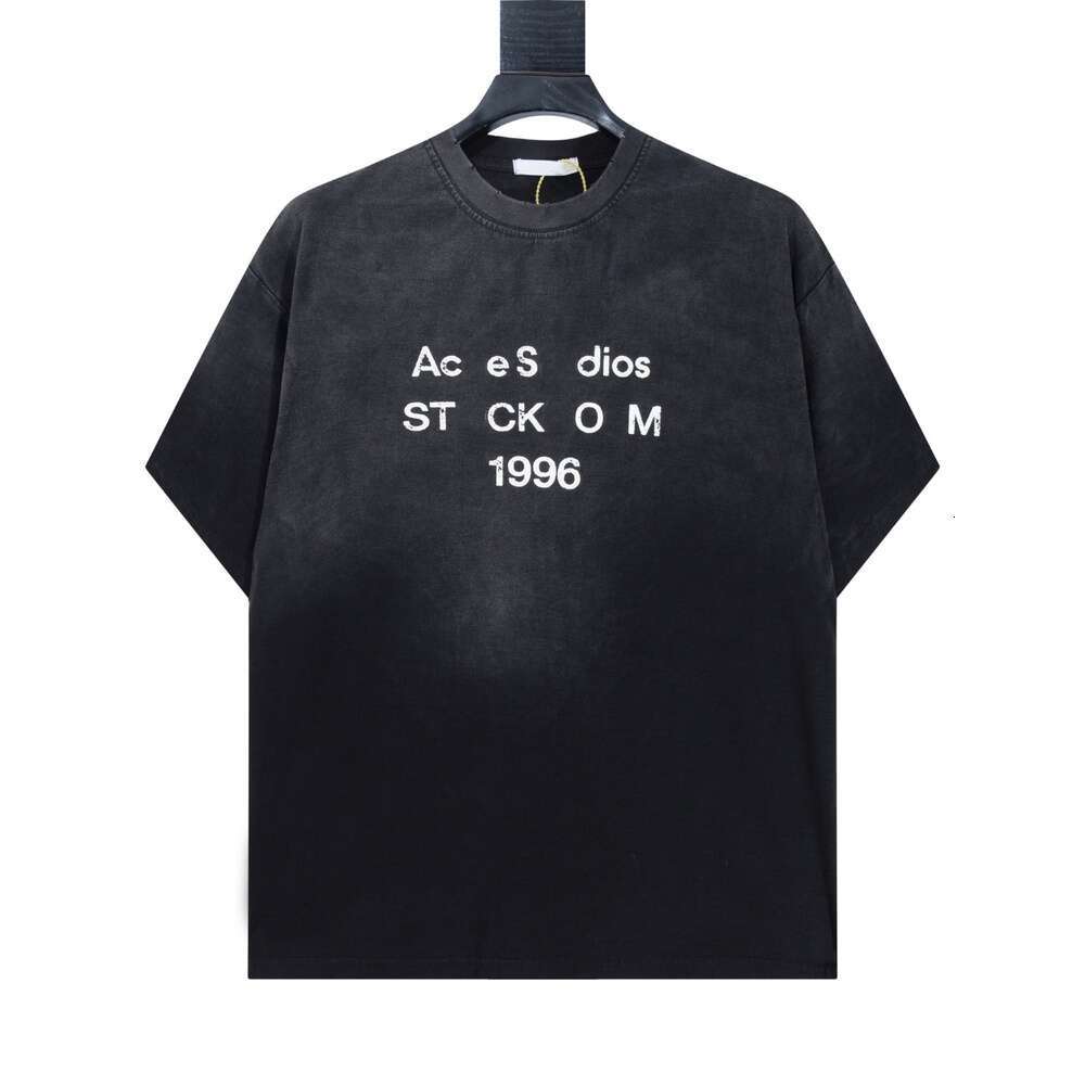 Acnetshirt Maglietta per uomo Camicie Acnestudiostshirts Donna Felpa Magliette Luxury Unisex Graphic Tee Maglietta causale Acnestidios a maniche lun