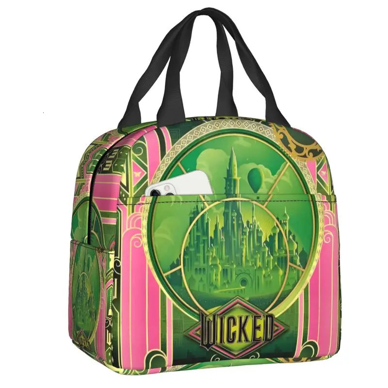 Custom WWickeds Movie Fan Resuable Lunch Boxes Women Leakproof Music Thermal Cooler Insulated Bag School Children Student 260603BJ