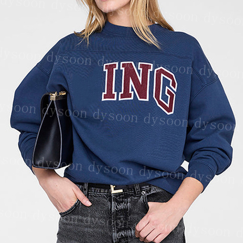 Women Vintage Letter Graphic Crewneck Sweatshirt & Short Sleeve T Shirts Oversized Loose Fit Retro College Logo Pullover Casual Tops 21669-image-1108910691