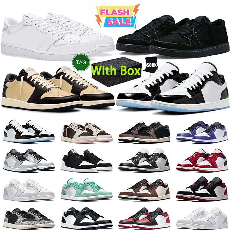 Shoes&Sandals Designer Basketball Travisscot 1 1s Low Lows Shoes Sneakers For Travi Travis Mens Womens Phantom Fragment Scottes Olive Trainers