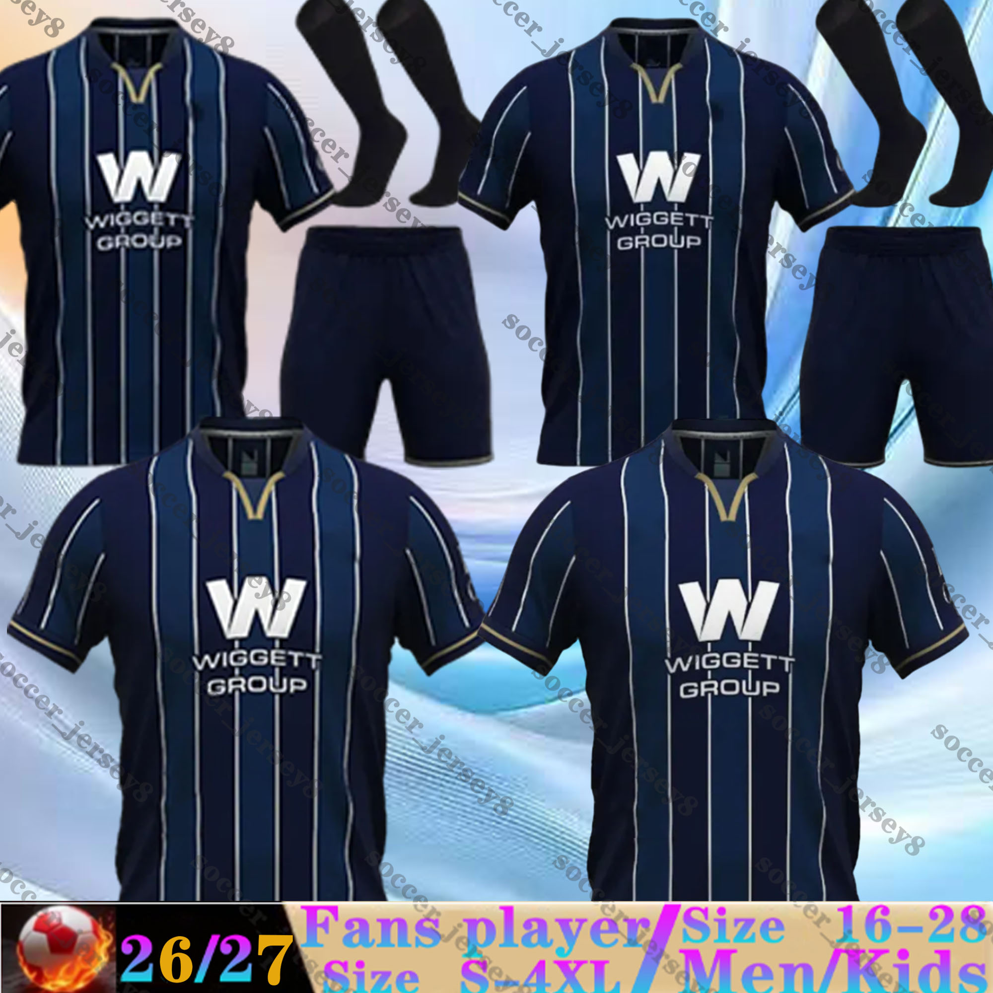 26 27 Millwall CRESSWELL Soccer Jerseys B.BAKER WATMORE COBURN DE NORRE COOPER TANGANGA BANGURA-WILLIAMS LANGSTAFF J. Cooper 2026 2027 home men k-image-926400786