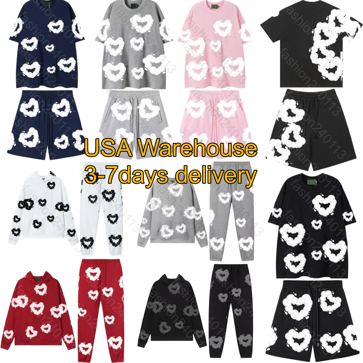 t shirt men shirts designer tshirt mens shorts set man short hoodies for men hoodie summer cotton pullover tshirts high quality graphic tee luxur-image-949094114