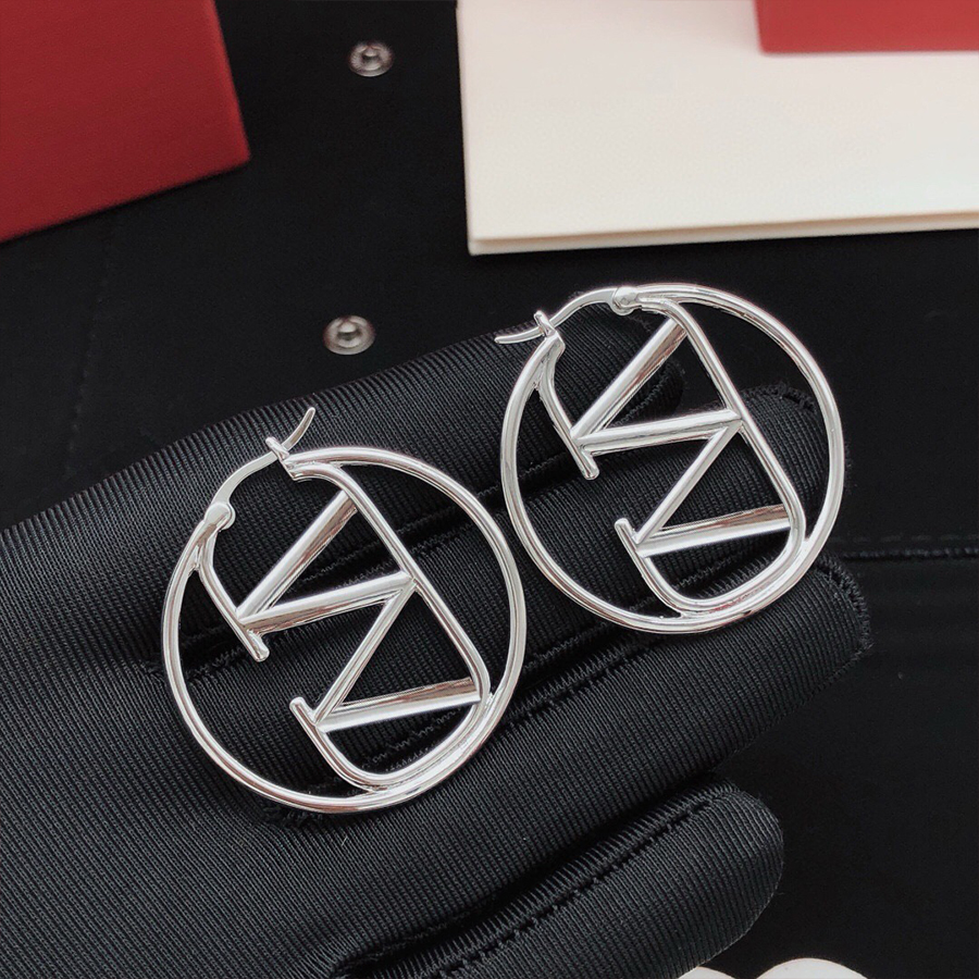 Womems Designer Boucles d'oreilles de luxe Stud Diamètre Cercle Simple Titane Acier Or Argent Hoop Boucle d'oreille Designer Bijoux Femmes Mode L