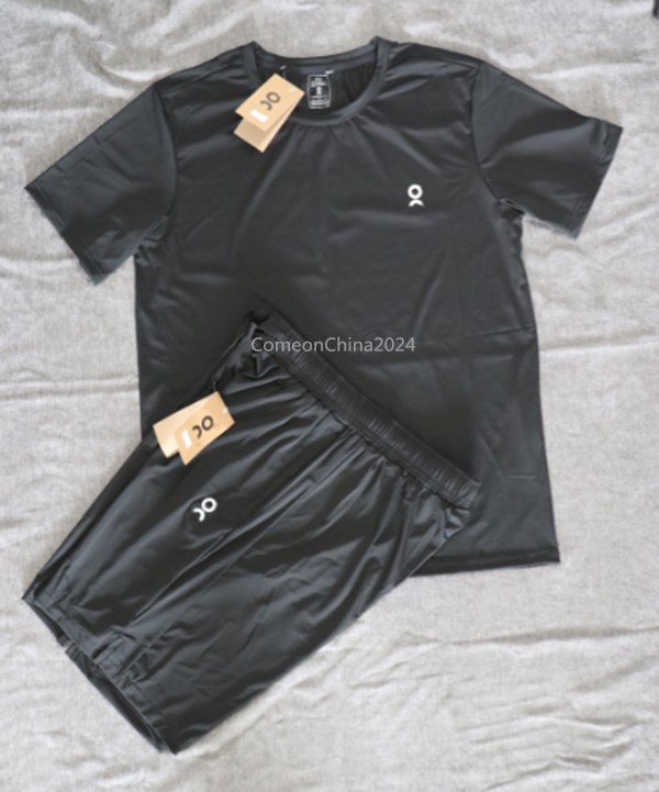 Summer Men On running Sportwear Letter printing t-shirt Breathable fitness Yogashorts sleeve tee jacket Quick drying Set Joggers Pants Tracksuits Cl
