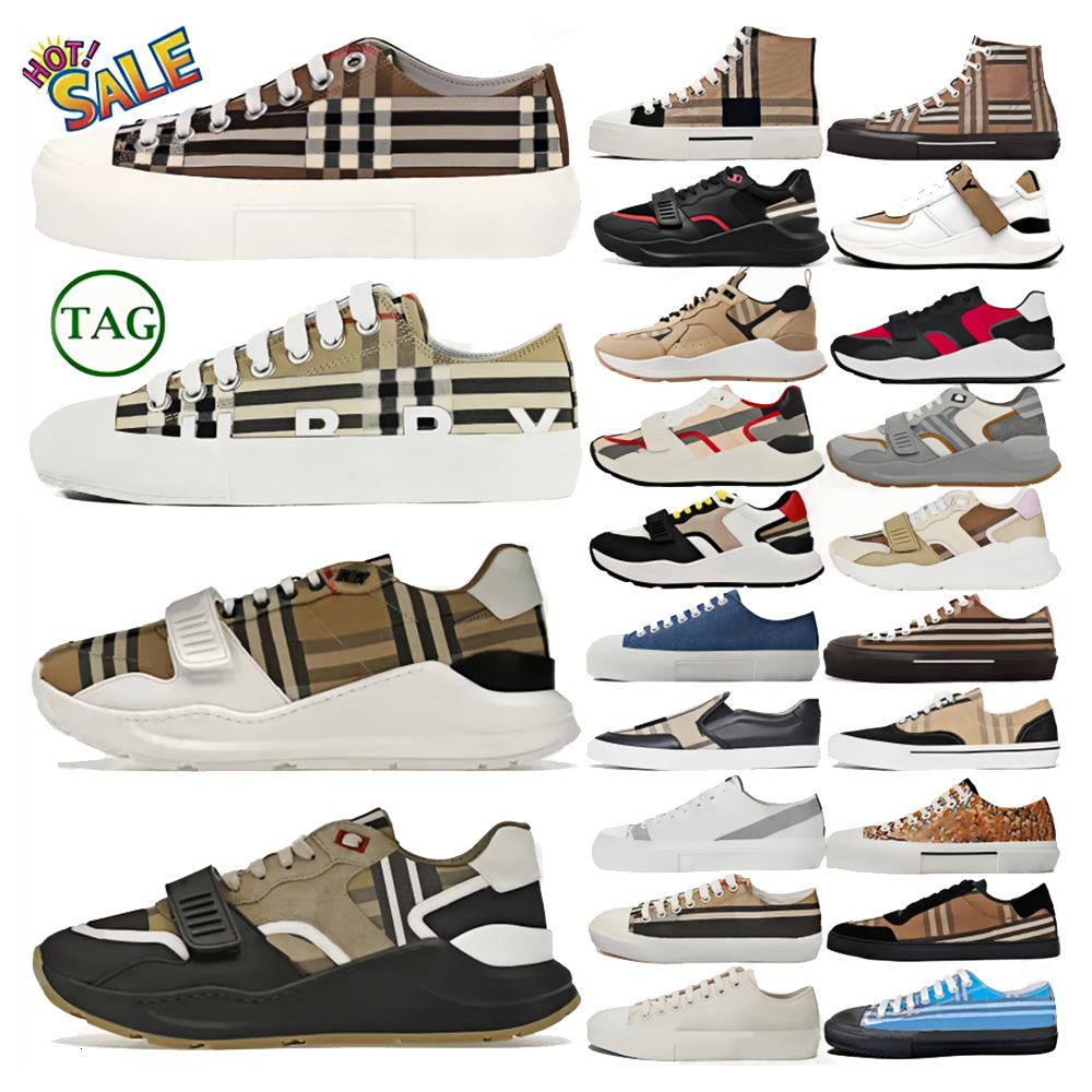 designer sneakers Vintage Ramsey Check shoes trainers Regis Cotton Suede Leather sneaker mens Archive Beige Birch Brown Soft Blue Chalkf