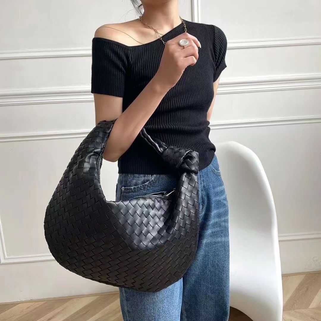 Hot Sale Jodie28cm 36cm 40cm Tote Top Quality Evening Fashion Woven Bags Luxury Large capacity Shoulder Bag Ladies Leather Knotted Handle Casual Han