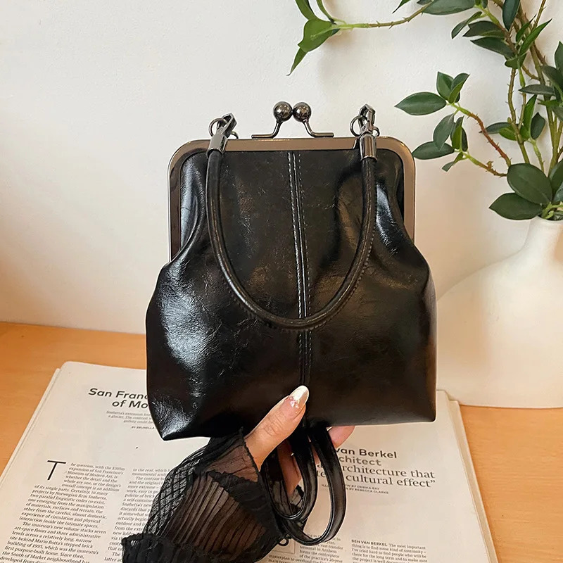 Vintage Style Women Handbag Brown Versatile ner Shoulder Bag PU Leather Ladys Shell Purses Crossbody Bags 260603BJ