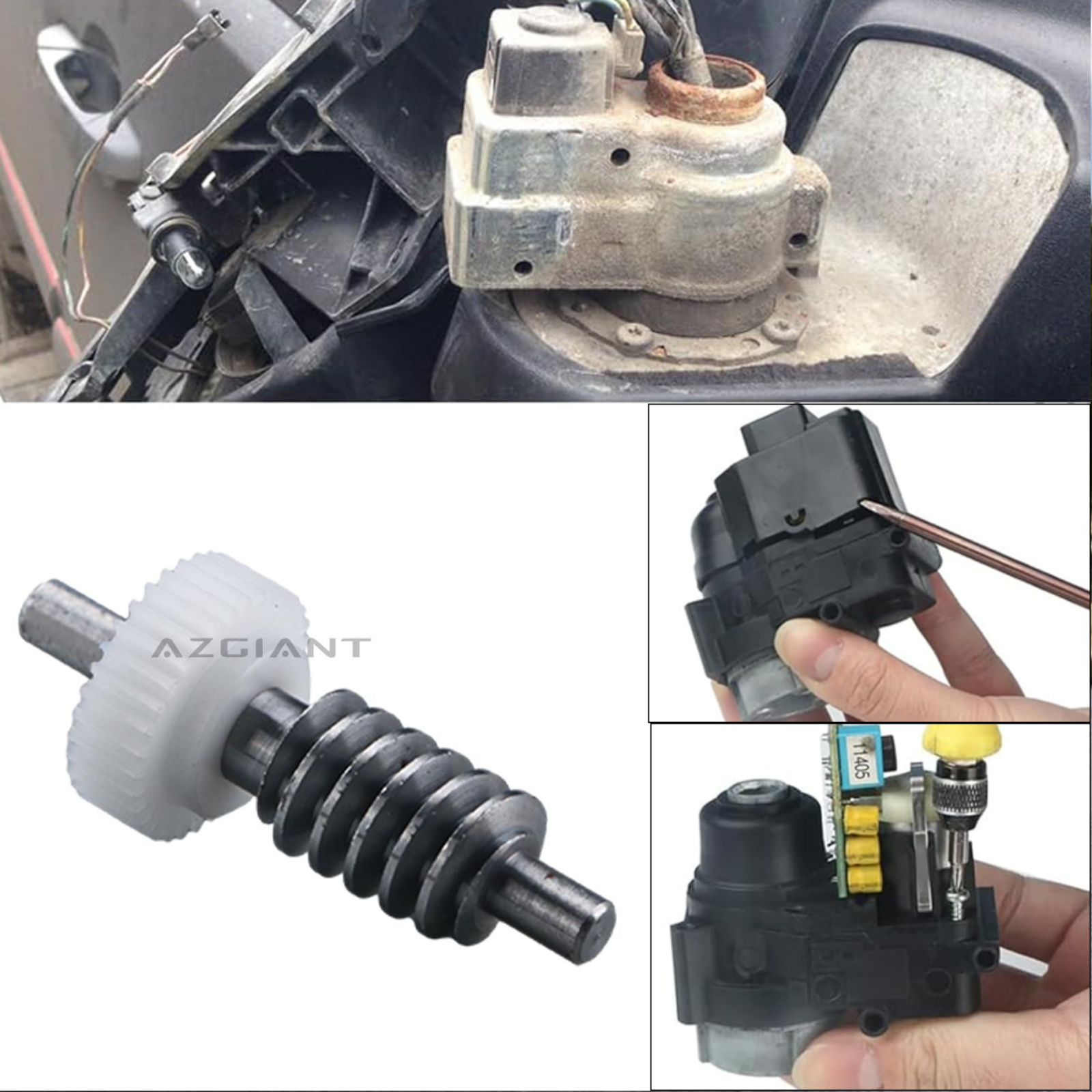 AZGIANT Power Side Mirror Folding Assembly Actuator Motor Gear For Chevrolet Silverado 1500 2500,Cadillac Escalade/Lamborghini Murcielago-image-1108797155