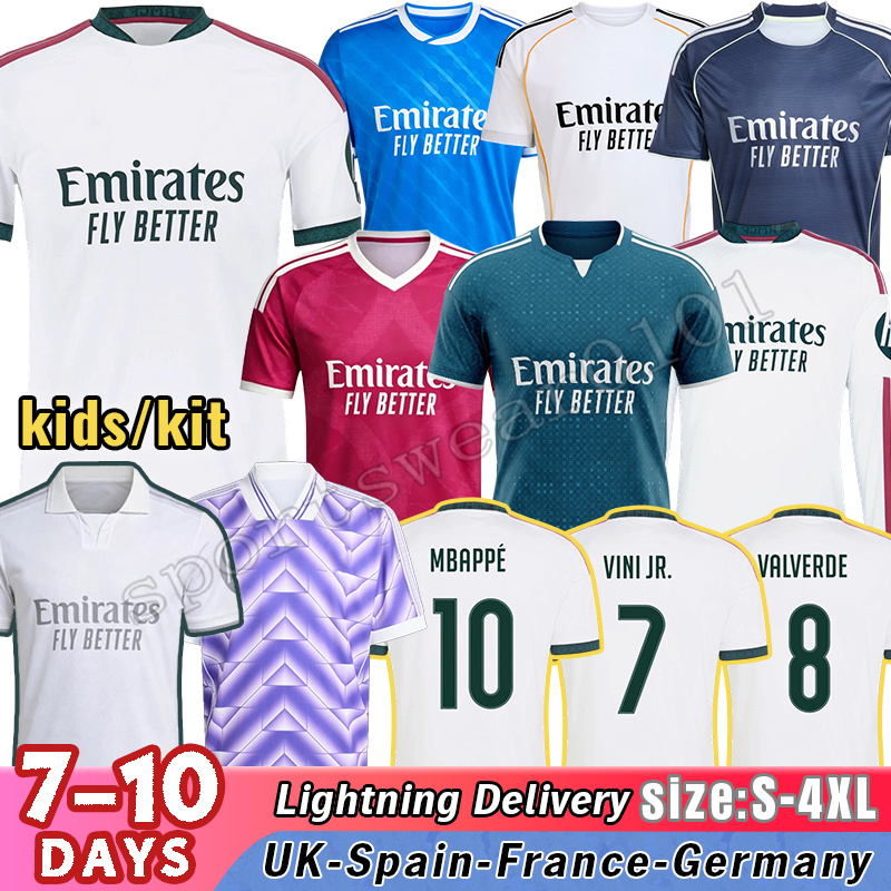Reals Madrid 25 26 27 Jerseys Mbappe Jerseys Bellingham Trent Vini Jr Rodrygo Football shirts Arda Guler Carvajal Maillot Tchouameni Rodrygo Real-image-988153091