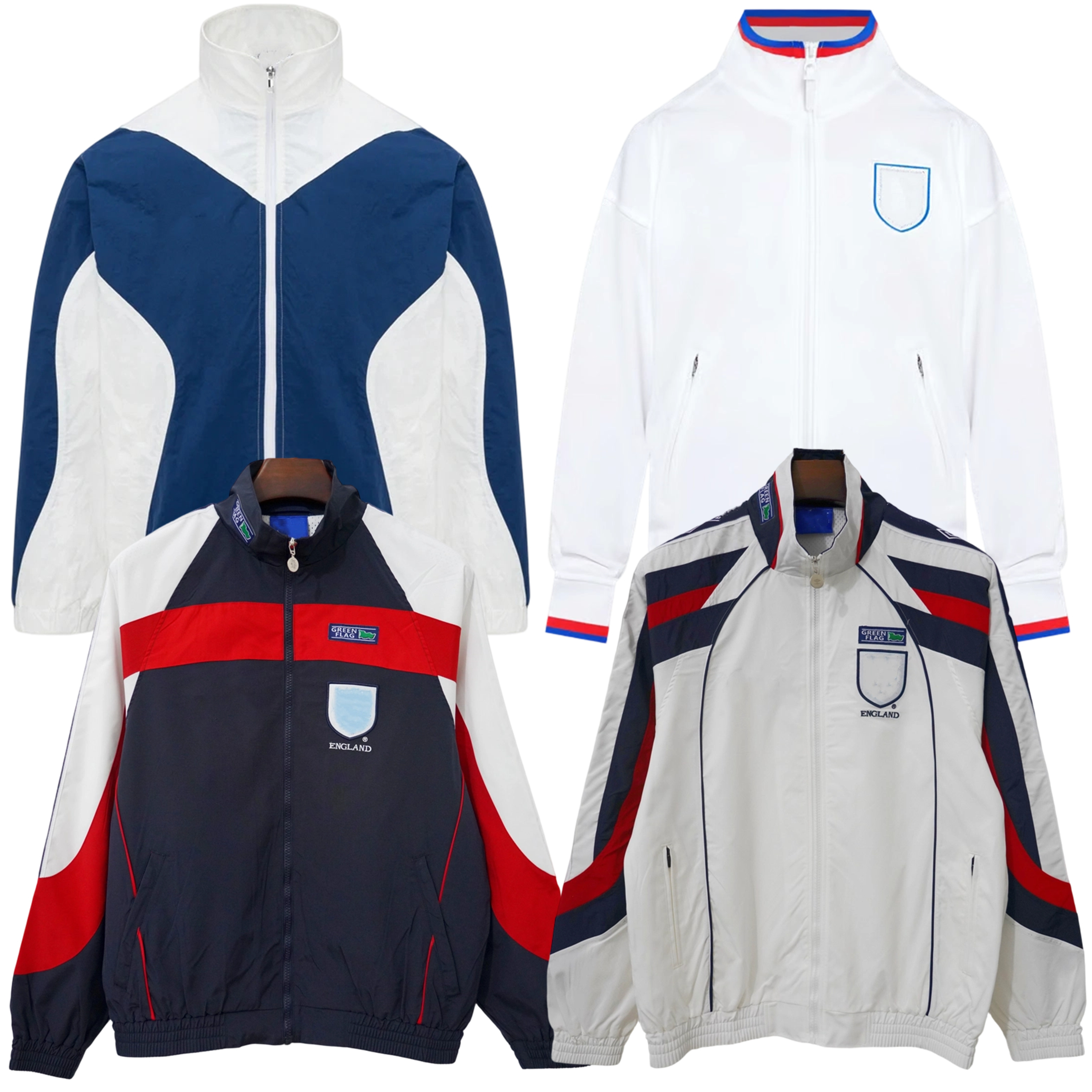 2026 1998 1999 Coupe-vent ANGLAISE Veste de survêtement Survêtements équipe nationale rétro 98 99 Veste de survêtement vintage classique ancien e