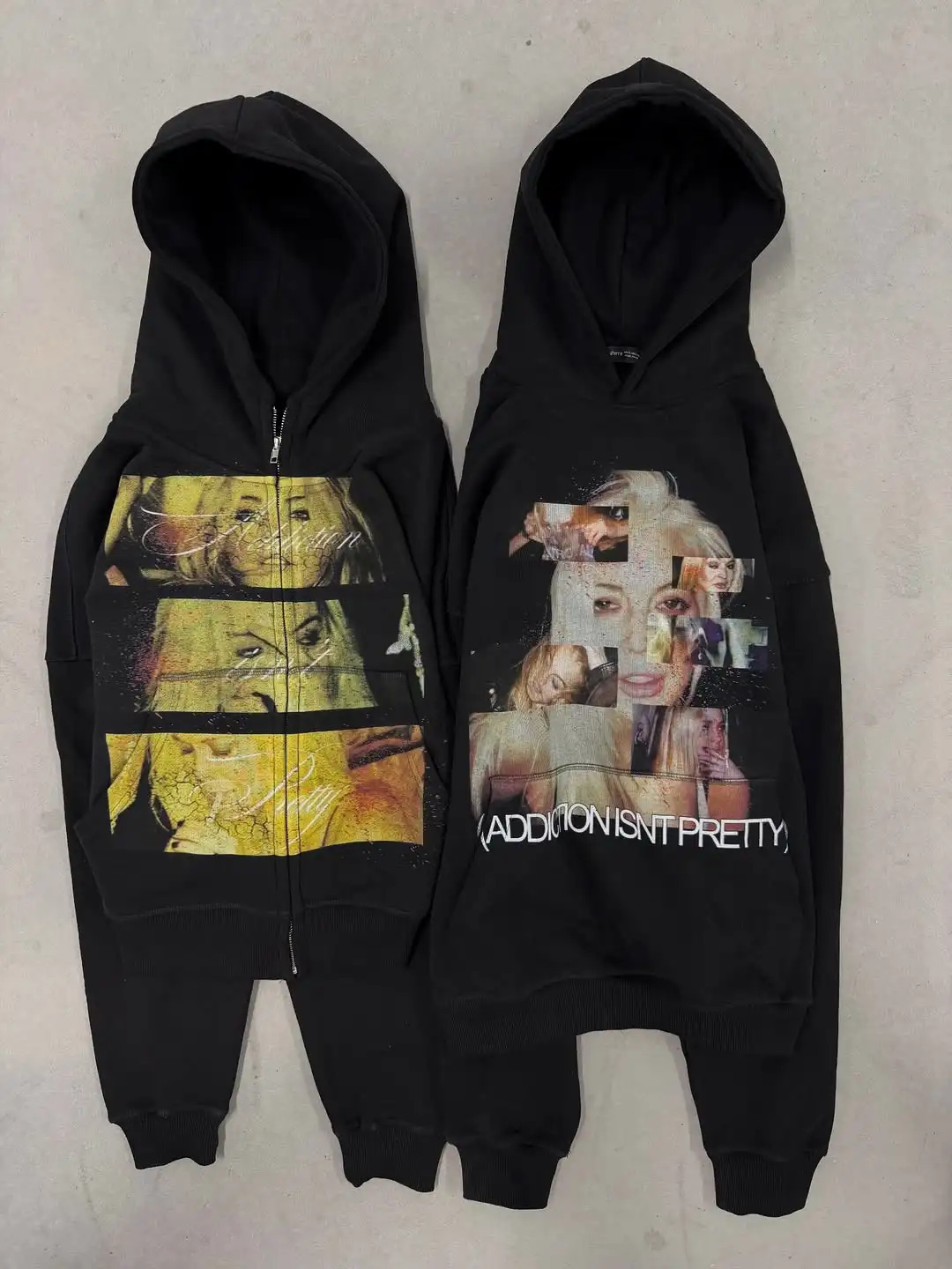 Men Cool Zip Up Hoodies Black Casual Streetwear Swag Pullover Youth Male Clothes Urban Outerwear Loose Fit Printed Trendy 260603BJ f7