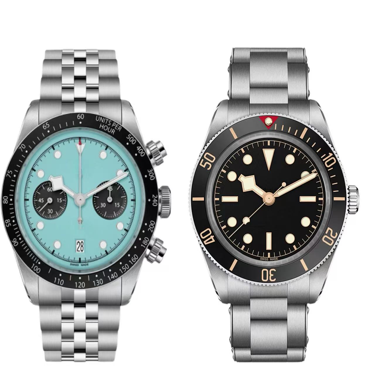 Luxury automatic watches men designer black bay waterproof Wristwatches with ceramic bezel reloj montre