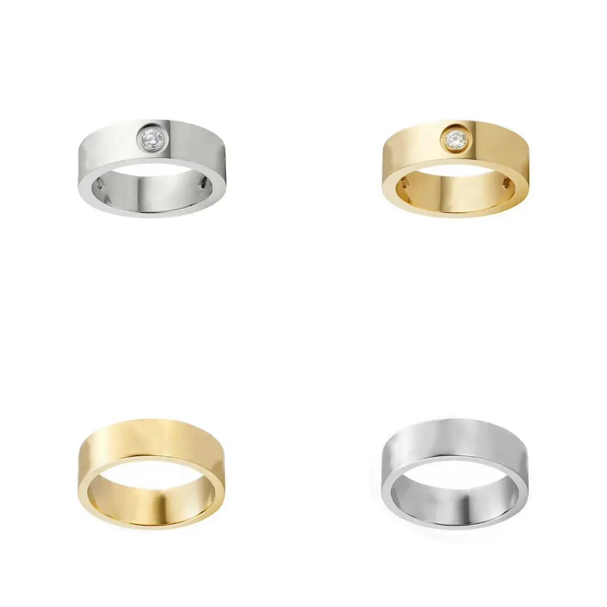 Fashionable Ladies' Platinum-Like Eternity Ring Crafted from Longlasting Material size 5--11-image-1108982467