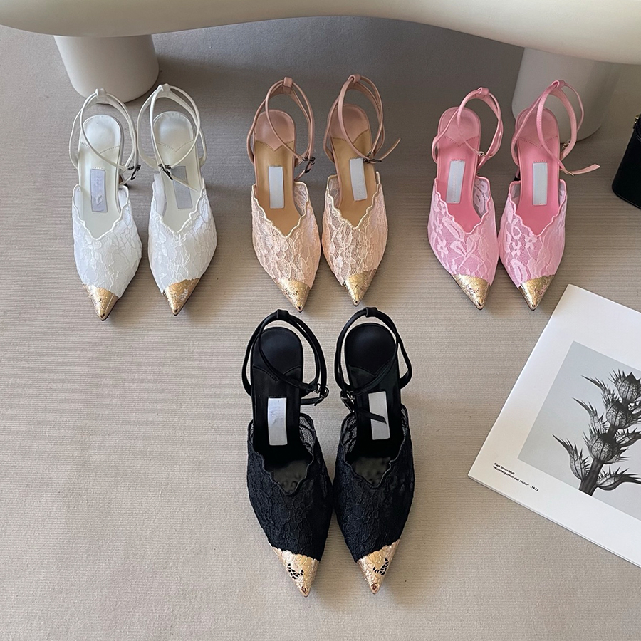 Designer femmes sandales Slingbacks talons hauts en cuir véritable chaussures formelles sandales de créateur à talons hauts mode orteil bride à l
