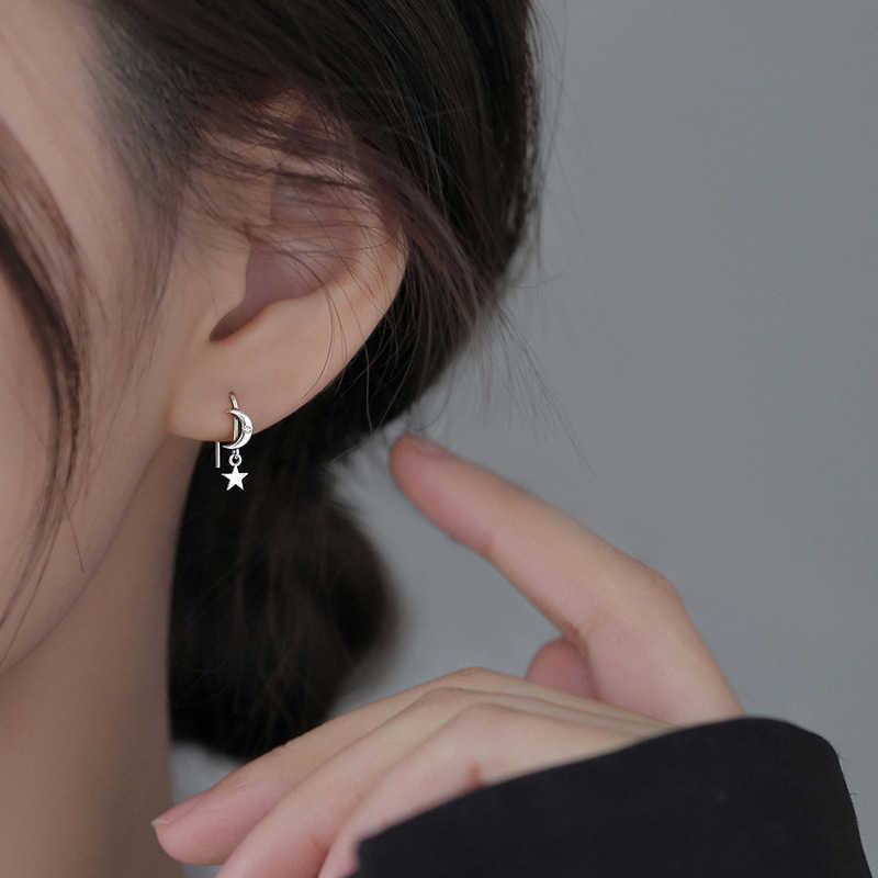 Moon Vintage Star New Fashion Earhook Small Design Earrings For Women Pendant Stud Earrings Girls Jewelry Female Gift M260604