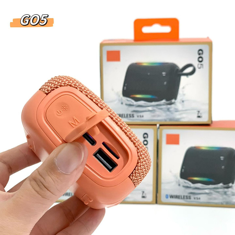 Portable speakers GO5 speaker Wireless bluetooth Charge Speaker Mini Portable IPX7 Waterproof Outdoor Music Track-image-1082346095
