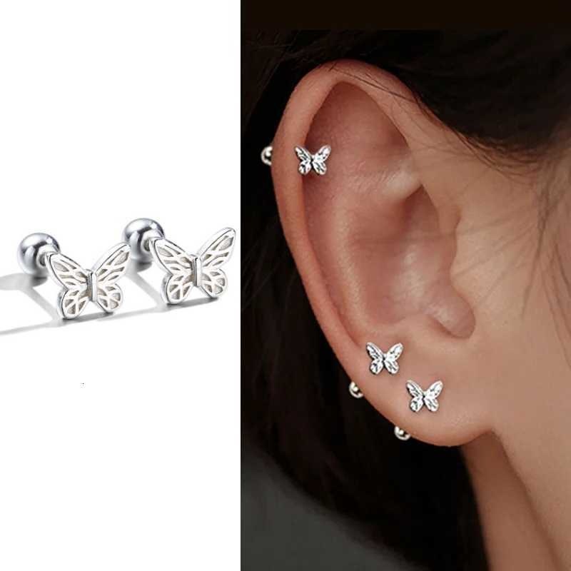 Stud New Fashion Cute Butterfly Earrings For Women Female Silver Color Ear Girls Elegant Jewelry Accessories Gifts M260604