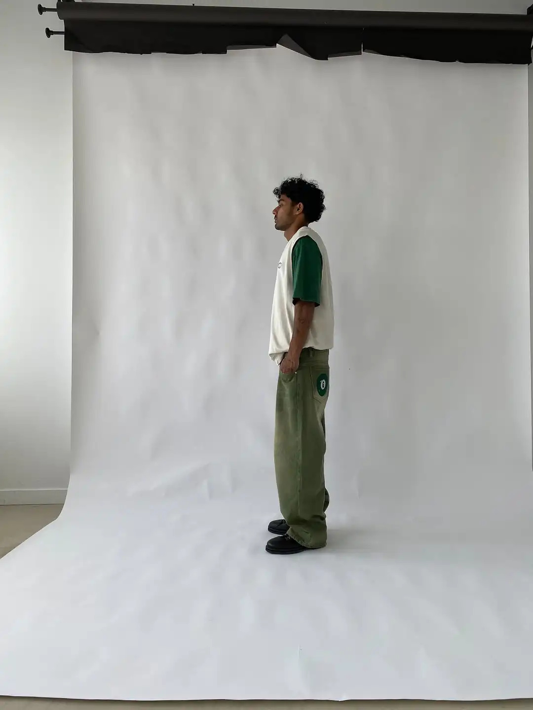 Men Women Retro Harajuku Green Pool 6 Ball Graphic Jeans Vintage Washed Loose Wide Leg Casual Streetwear Comfort Denim Pants 260603BJ 2b