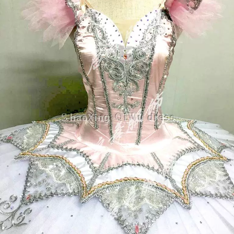 Ballet Silver Fairy Sleeping Beauty Variations Performance Dress Adult and Children Professional Edition Customized Plate Skirt-image-1109032747
