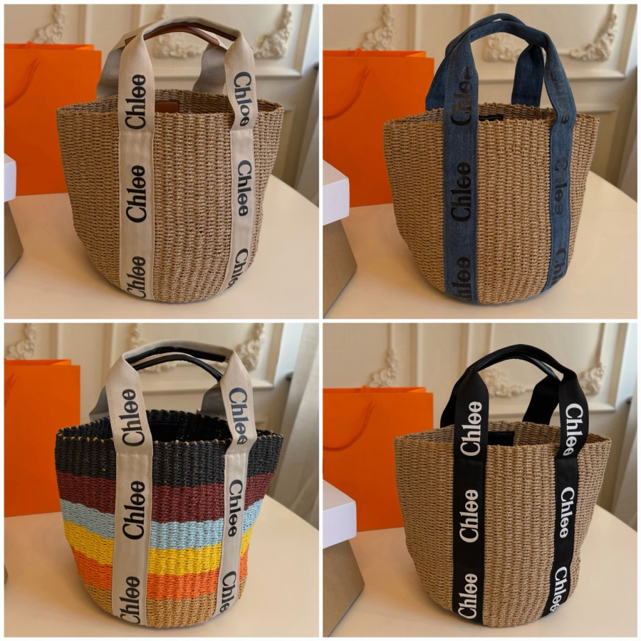 Beach Tote Bag Fashion Knitting Bags Triangle Women Handbag Raffia Crossbody Straw Bag Large Capacity Shopping Bag Luxury Single Shoulder Bag Let