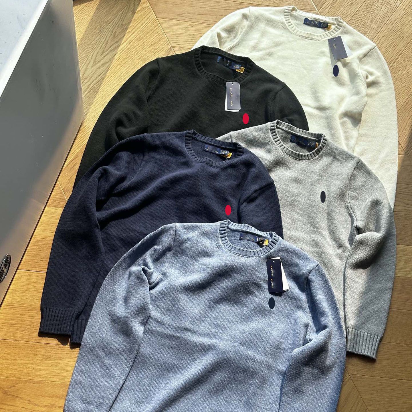 Men's Sweaters Designer Pullover Sweater With Small Horse Embroidery Slim Fit Warm Winter Knitwear Casual Wear Q260915