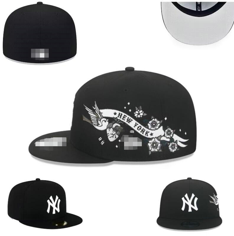 2026 Baseball Yankees 2025 Mens Baseball Team 2024 World Series Champions Full Closed Caps Summer Letter Bone Black Color Casual Sport Flat Fitted H
