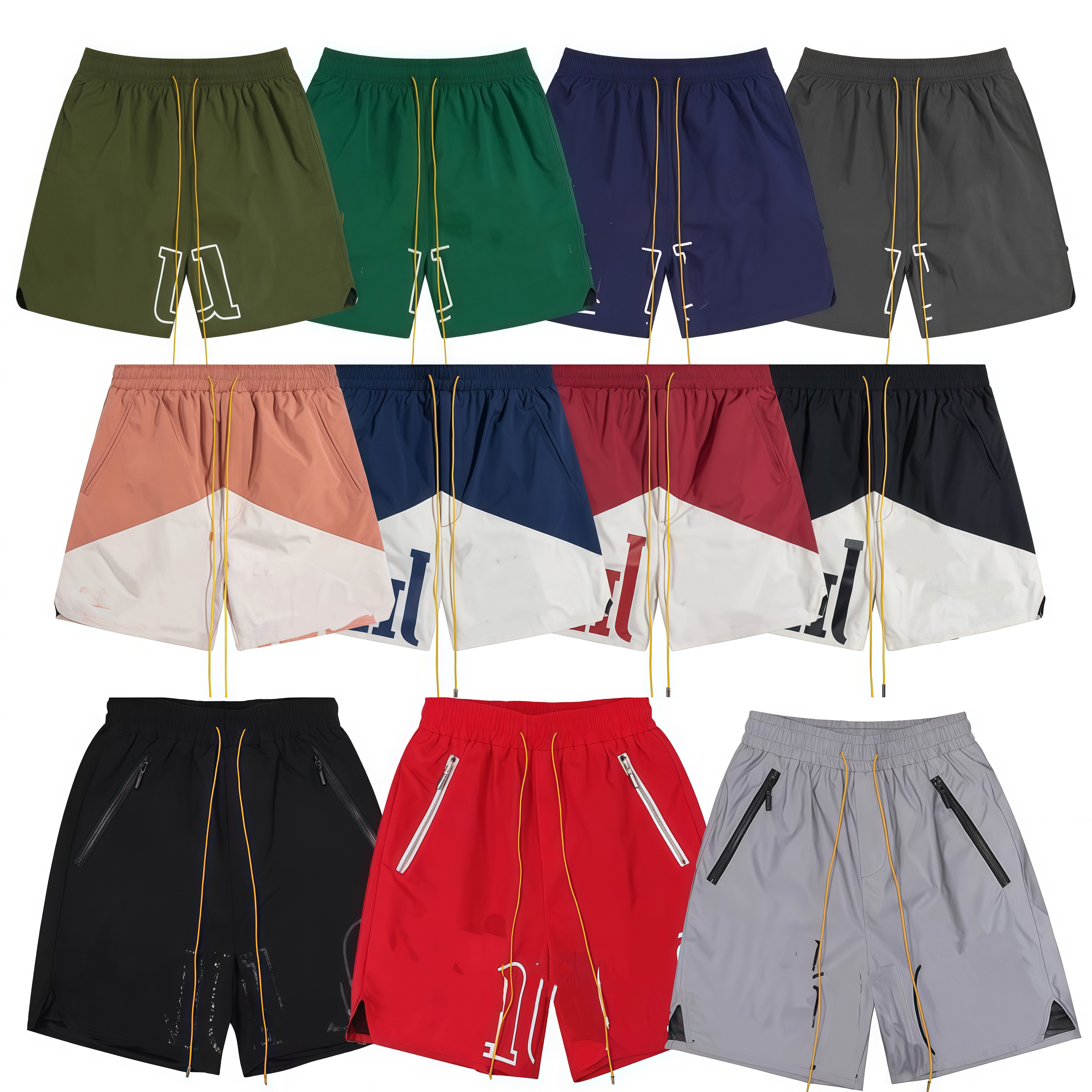 rhshorts shorts shirts pants Men Sets Tracksuit designer mens High Street New man womens printed double-ply short pants running Daily fiess loose-image-1109080736
