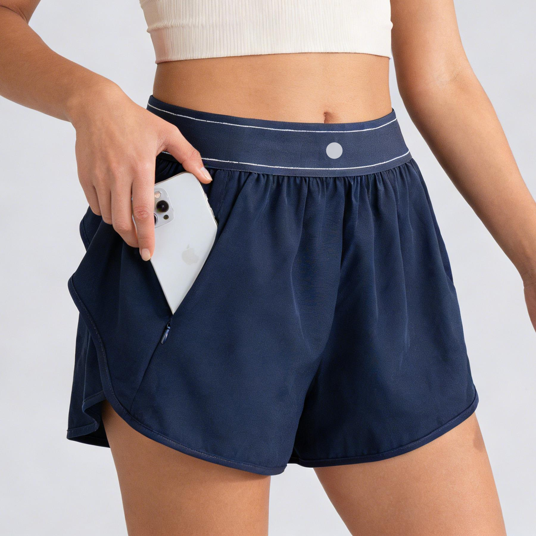 Designer Tennis Skirts Shorts Pant Yoga Women Shorts Straight Leg Pant Lightweight Quick Dry Sports Shorts Sun Proof Comfort Fit Gym Clothes-image-793822332
