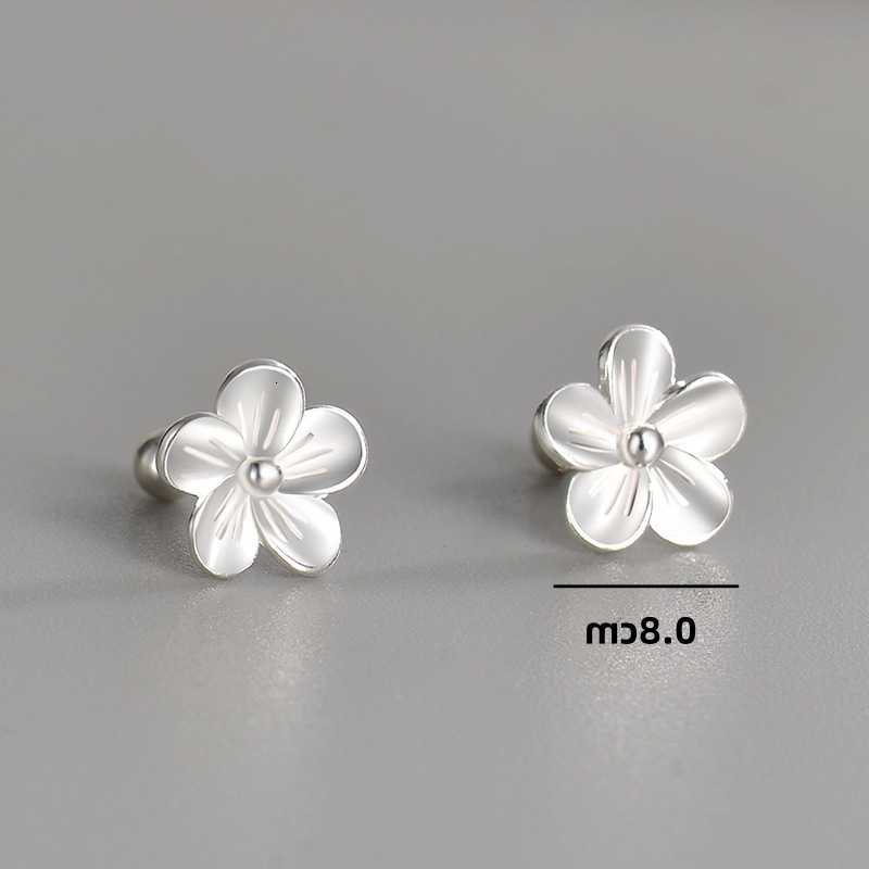 Exquisite New Flower Cute Vintage Stud Earrings Classic Silver Color Charm Female Jewelry For Women Fashion Earring Gift M260604