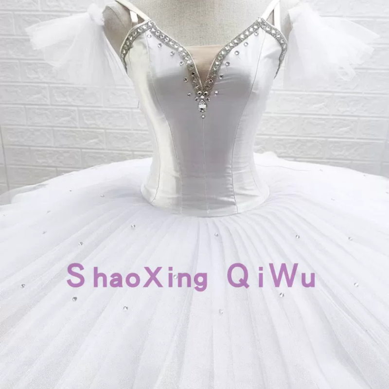 Ballet Phantom Snowflake Performance Dress Adult and Children 9-Layer Yarn Professional Edition Open Button Plate Skirt Customization-image-1109035855