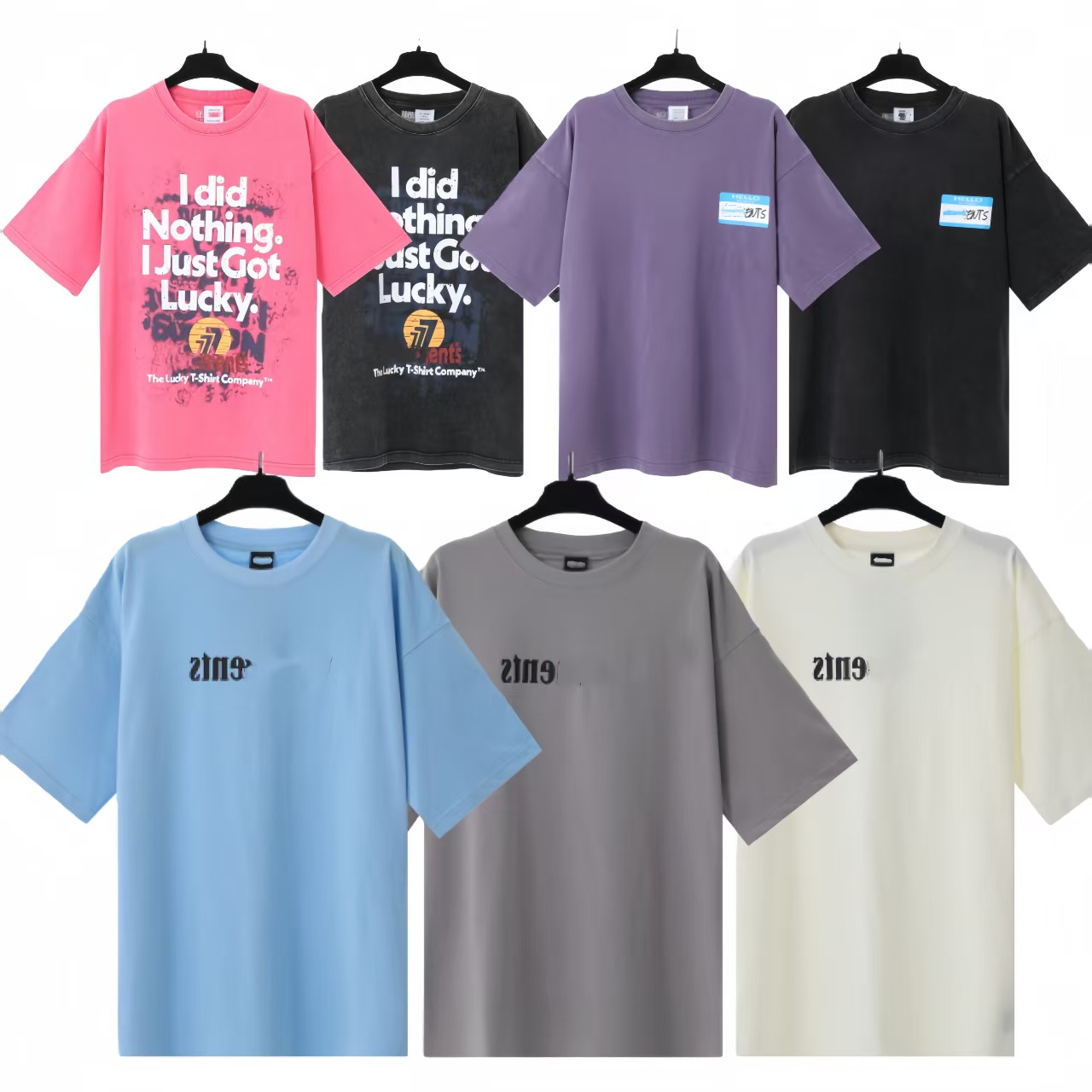 Vetement summer T Shirt Designer T Shirt Men High Quality Luxury Wave Coke Letters Mens And Womens Fashion Same Loose Short Sleeve Summer Tops Ve