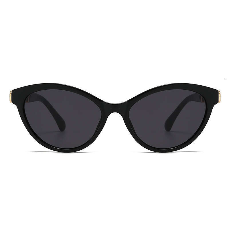 Luxury Premium Fashion Sunglasses Trendy Fashion Large Frame Chain Leg Cat Eye For Women High-End Feel Face Slimming Driving