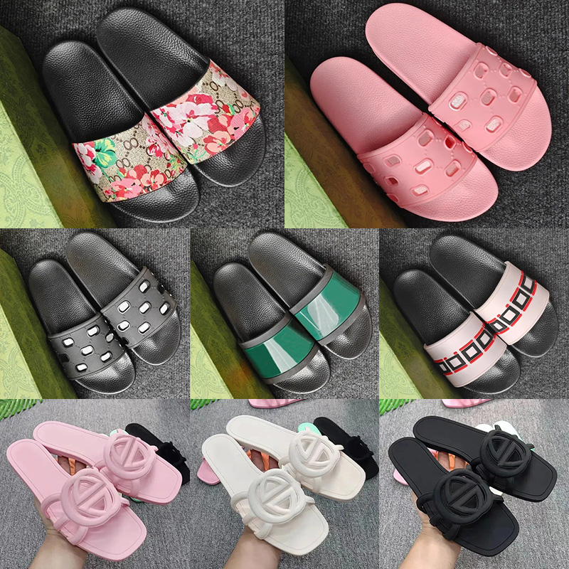 Sandales à glissière à imprimé floral pour femmes, sangle monogramme entrelacée classique, semelle intérieure en cuir de galets souple, semelle p