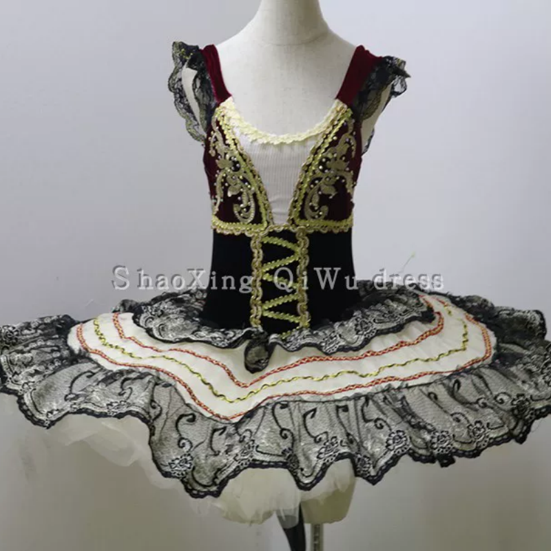 Ballet Gypsy Esmeralda Performance Dress Competition Dress Adult Children's Short Skirt-image-1109034769