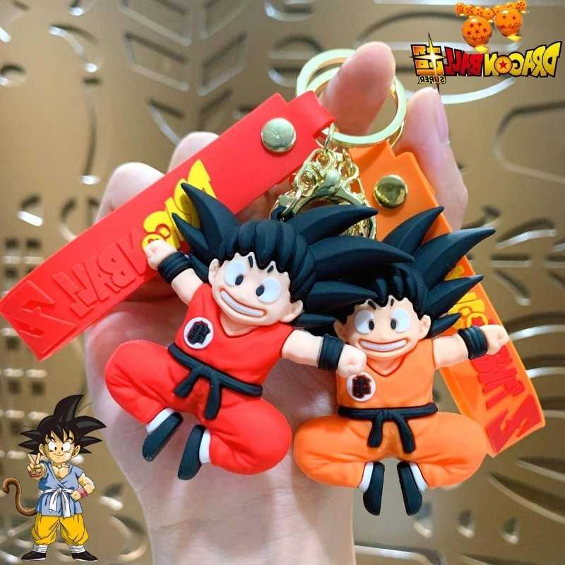Dragon Ball Anime Goku New Cute Creative Cartoon Sile Figurine Fashionable Versatile Portable Keychain Decoration Pendant S260604 Hot