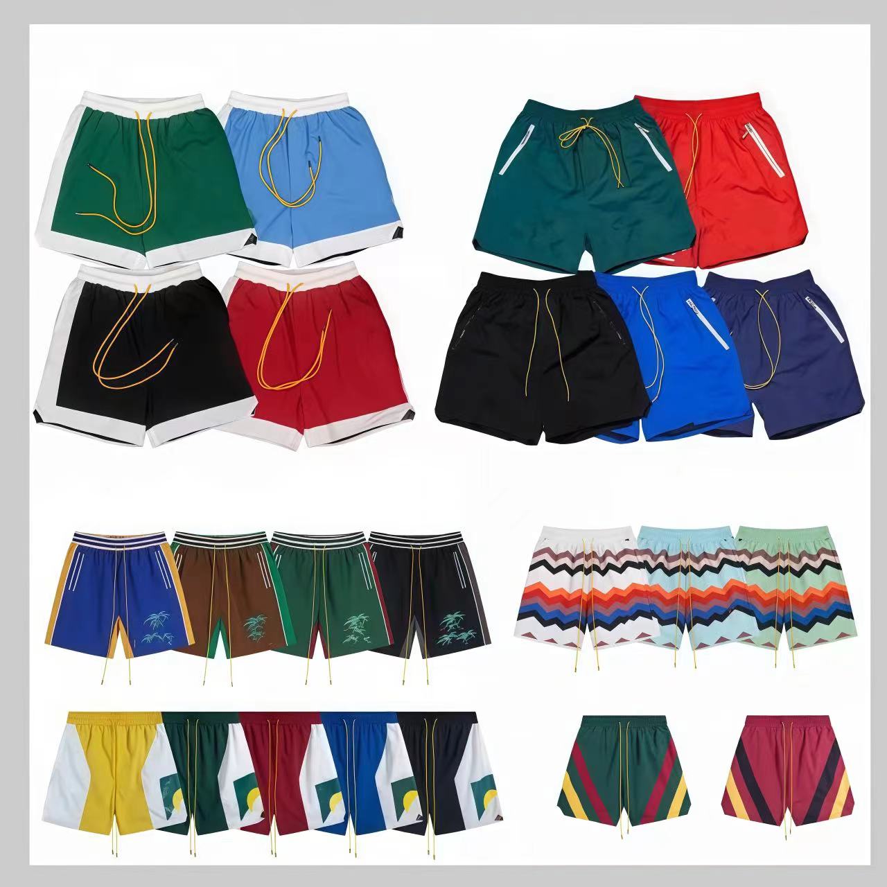 rhshorts shorts shirts pants designer mens High Street New man womens printed double-ply short pants running Daily fiess loose fit washed Retro s-image-1109049916
