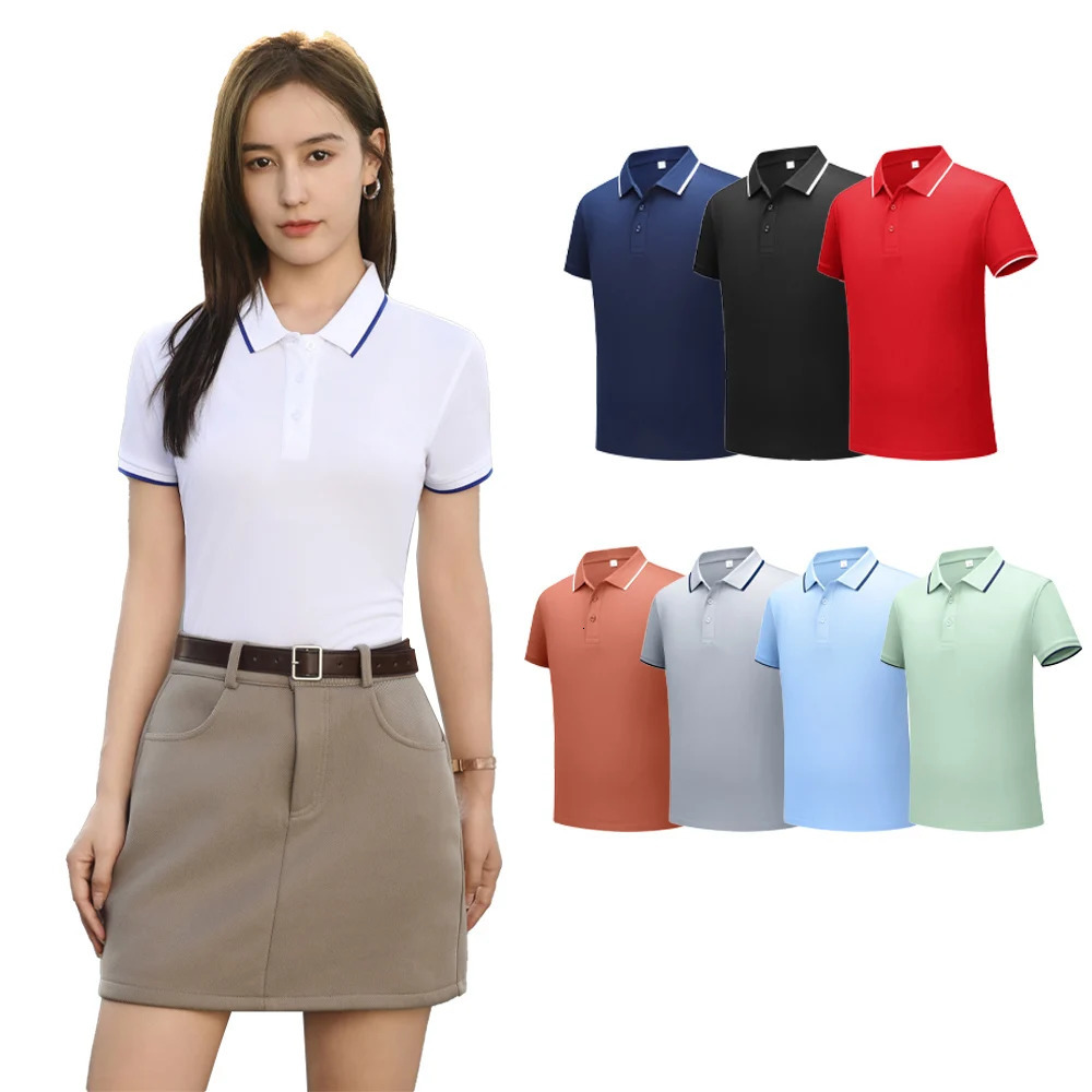 2026 Spring Autumn Cozy Top Women Solid ice silk quick drying clothesT Shirts Polo Collar Sleeves Comfortable Casual 260528BANJIA