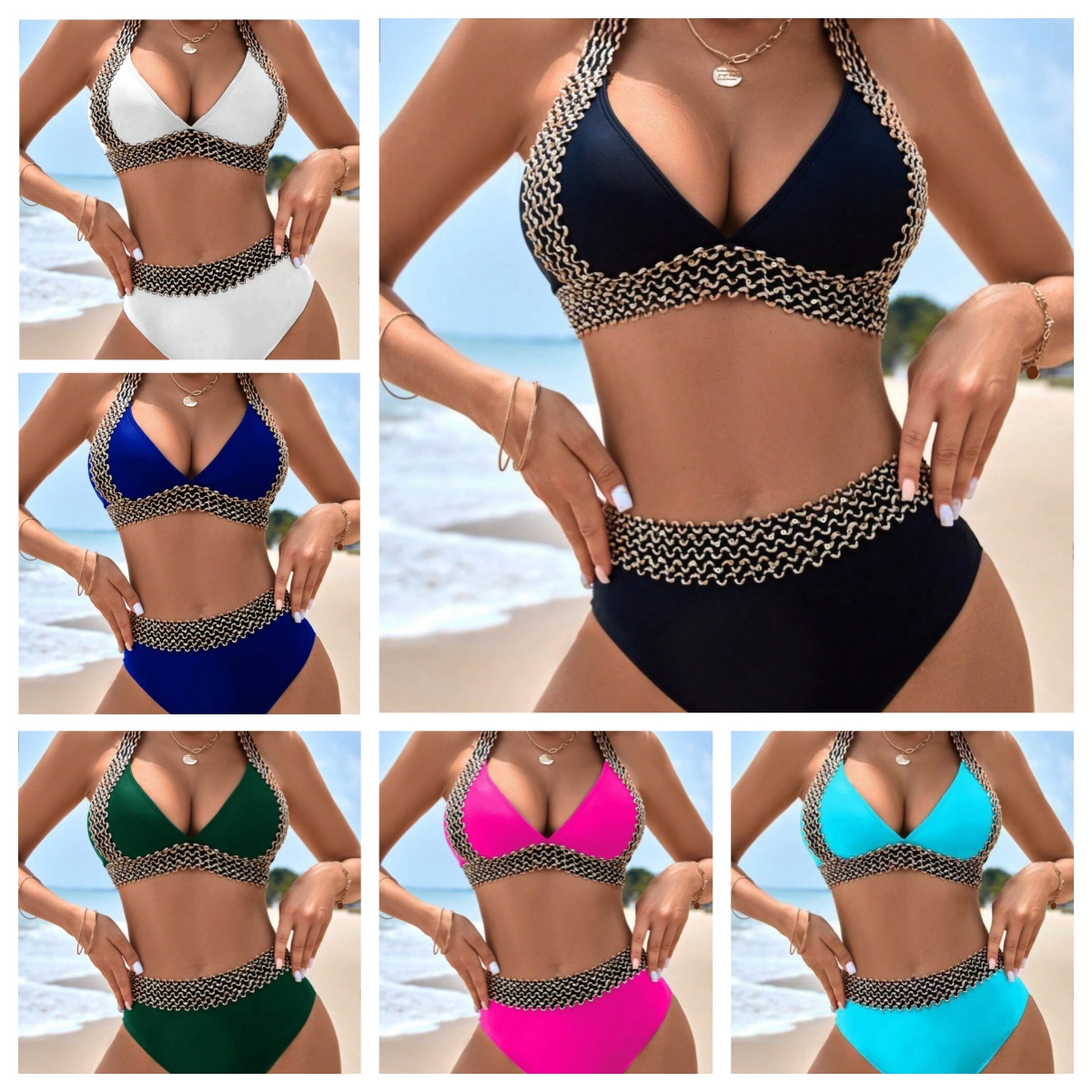 Maillots de bain pour femmes maillot de bain 2026 femmes taille haute Bikini ensemble deux pièces Push Up Bikinis maillots de bain femme maillots