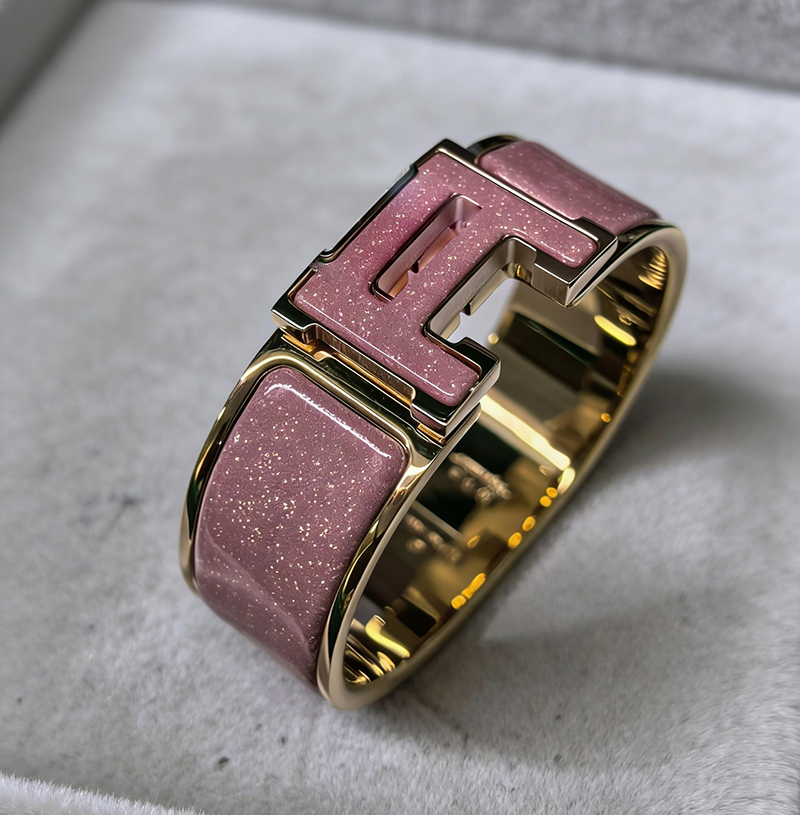 New Luxury Designer Bracelet Brand H Bracelet Jewelry Gold Bracelet Classic Designer Enamel Bracelet High-End Handmade 20mm Bracelet Finger Brace-image-1109022567