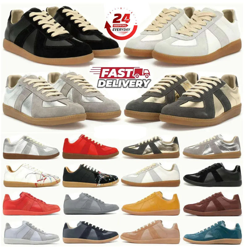 Designer Gats shoes Low German Army Casual Trainers Evolution Canvas Sneakers Men Women White Grey Gum Painter Chaussure With Box size 36-46