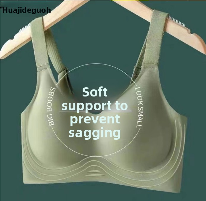 Seamless Wireless Bra for Women, Soft Support Minimizer Bra to Prevent Sagging, Comfortable Full Coverage Bra No.2815-image-1109193172