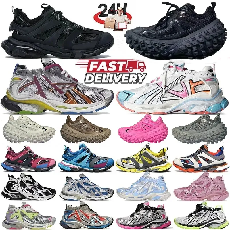 Original Box Runner 7.7.0 Designer Shoes defender Track 3 3.0 Sneakers 3XL LED bouncer defender Womens Mens Casual Shoes Paris Transmit Sense Sneake