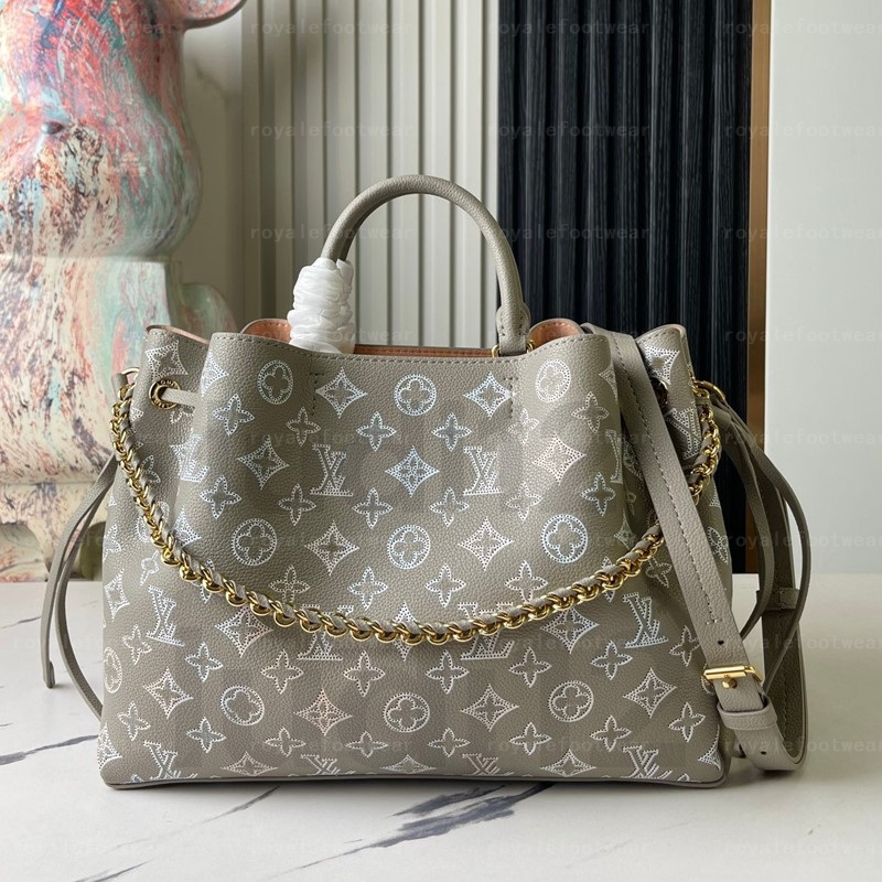 Hot selling Bella bag Womens shoulder crossbody bag designer handbag mirror quality luxury Mahina hollowed-out Monogram leather bag bucket bag under